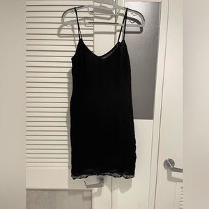 Dolce & Gabbana Vintage Black Slip Dress / Size S/M